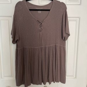 Purple American Eagle Babydoll Top Size M
